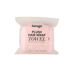 Plush Hair Wrap Towel Medium Ultra-Absorbent Coral Fleece 2-Pack